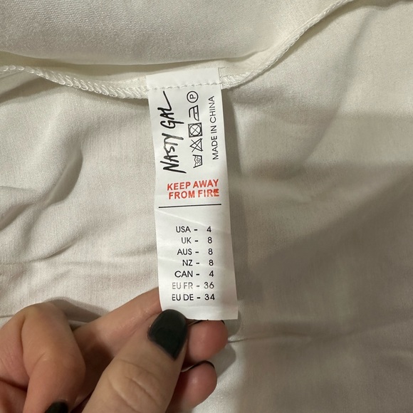 Nasty Gal, shiny white dress - size 4 - Picture 2 of 6